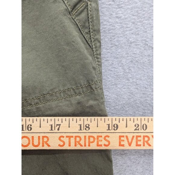 Tommy Hilfiger Pants Womens 2 Green Chino Ankle Crop Roll Tab Cotton Stretch - Picture 5 of 14